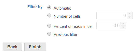 Figure 1. Configuring Filter barcodes