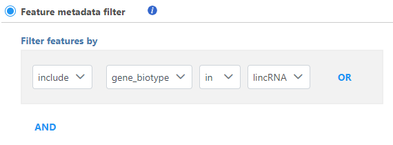 Figure 4. Filter features based on feature annotation fields